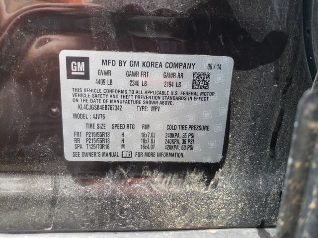 Photo 10 from auction – 2014 BUICK ENCORE with VIN KL4CJGSB4EB767342