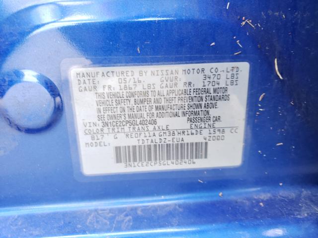 Photo 10 from auction – 2016 NISSAN VERSA NOTE with VIN 3N1CE2CP5GL402406