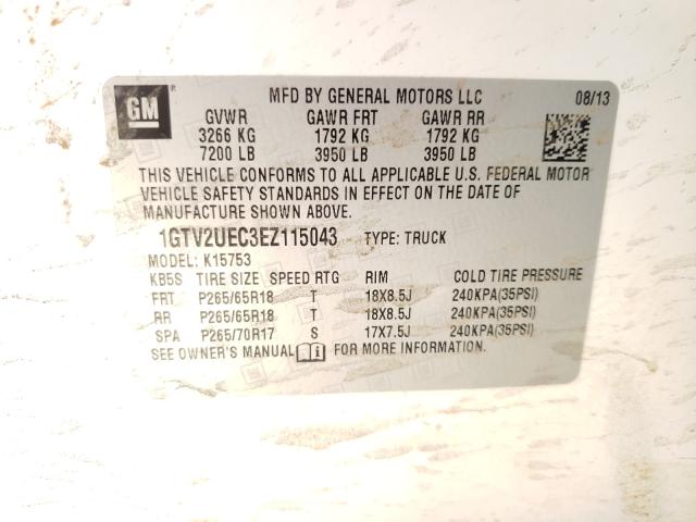 Photo 10 from auction – 2014 GMC SIERRA K15 with VIN 1GTV2UEC3EZ115043