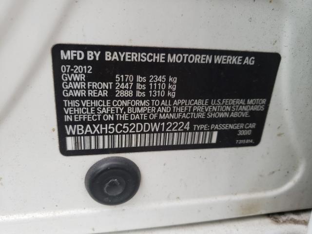 Photo 10 from auction – 2013 BMW 528 XI with VIN WBAXH5C52DDW12224