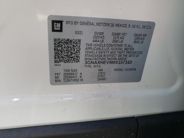 Photo 10 from auction – 2021 CHEVROLET EQUINOX LS with VIN 3GNAXHEV9MS157163