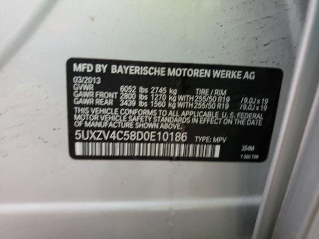 Photo 10 from auction – 2013 BMW X5 XDRIVE3 with VIN 5UXZV4C58D0E10186
