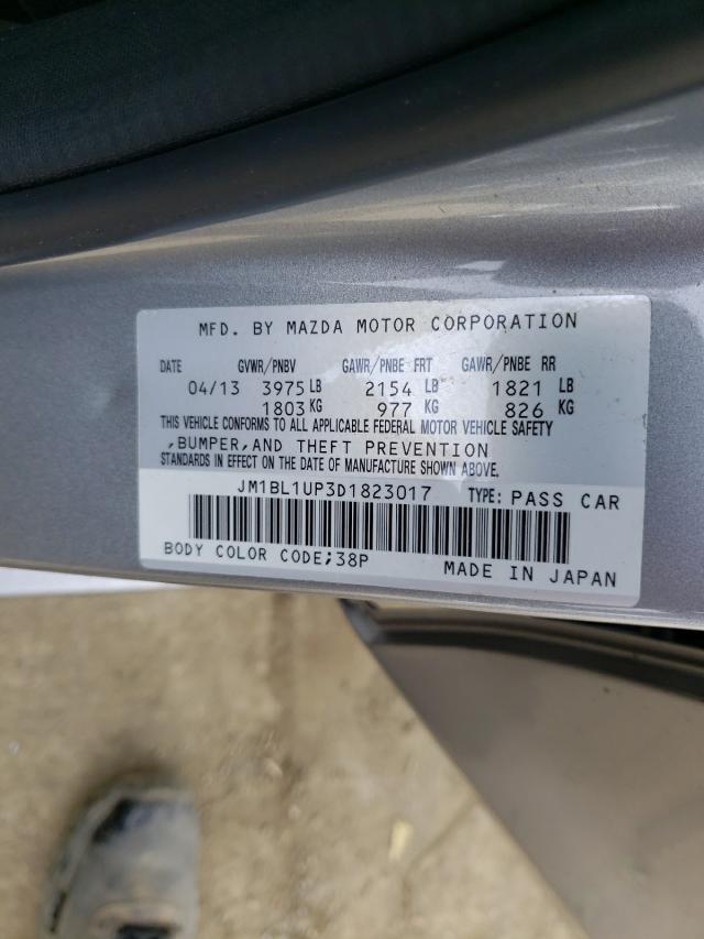 Photo 10 from auction – 2013 MAZDA 3 I with VIN JM1BL1UP3D1823017