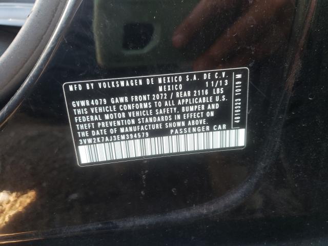 Photo 10 from auction – 2014 VOLKSWAGEN JETTA BASE with VIN 3VW2K7AJ3EM394579