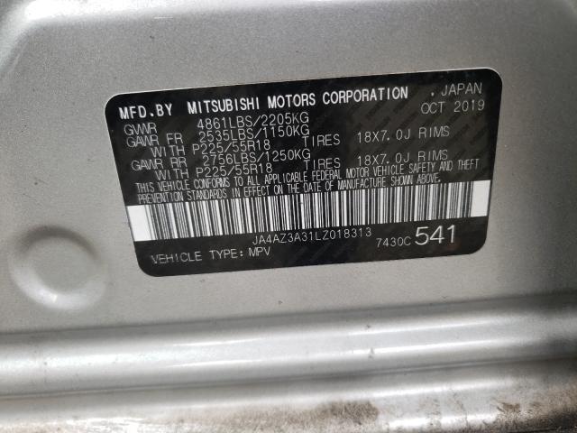 Photo 10 from auction – 2020 MITSUBISHI OUTLANDER with VIN JA4AZ3A31LZ018313