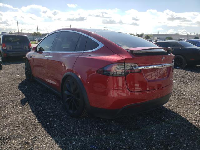 Photo 3 from auction – 2020 TESLA MODEL X with VIN 5YJXCAE43LF266397
