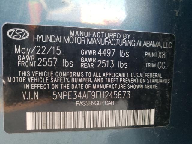 Photo 10 from auction – 2015 HYUNDAI SONATA SPO with VIN 5NPE34AF9FH245673