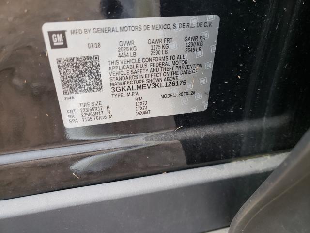 Photo 10 from auction – 2019 GMC TERRAIN SL with VIN 3GKALMEV3KL126175