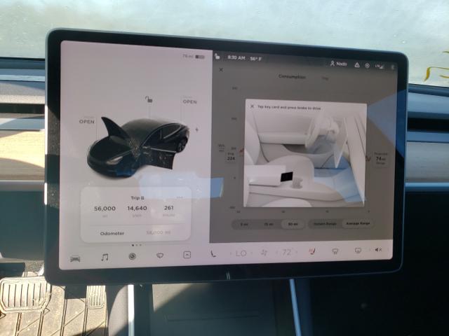 Photo 9 from auction – 2019 TESLA MODEL 3 with VIN 5YJ3E1EAXKF296364
