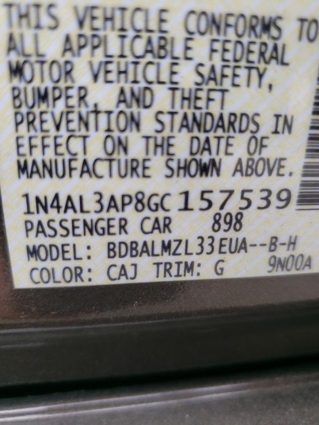 Photo 10 from auction – 2016 NISSAN ALTIMA 2.5 with VIN 1N4AL3AP8GC157539