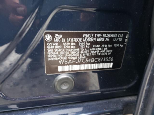 Photo 10 from auction – 2011 BMW 535 XI with VIN WBAFU7C54BC873036