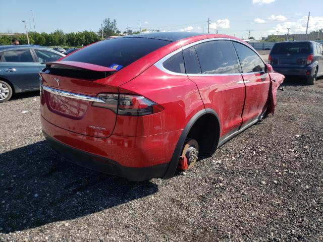 Photo 4 from auction – 2020 TESLA MODEL X with VIN 5YJXCAE43LF266397