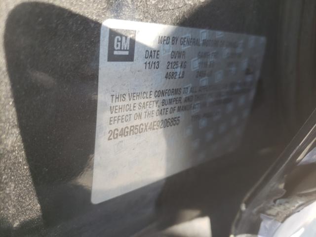 BUICK REGAL PREM 2014 with VIN 2G4GR5GX4E9206855 - Photo from auction