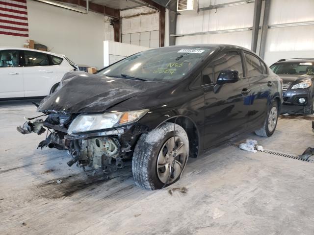 Photo 2 from auction – 2013 HONDA CIVIC LX with VIN 2HGFB2F51DH508354