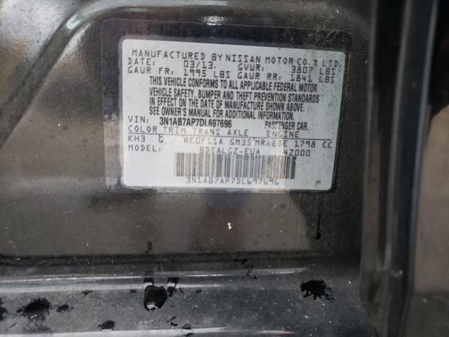 Photo 10 from auction – 2013 NISSAN SENTRA S with VIN 3N1AB7AP7DL697696