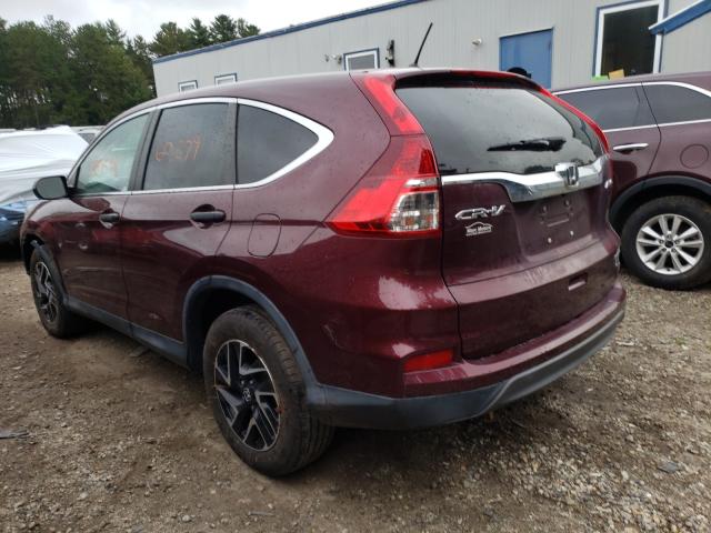 Photo 3 from auction – 2016 HONDA CR-V SE with VIN 2HKRM4H46GH703772