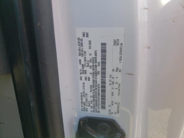 Photo 10 from auction – 2016 FORD F150 SUPER with VIN 1FTEX1CP1GKF41573