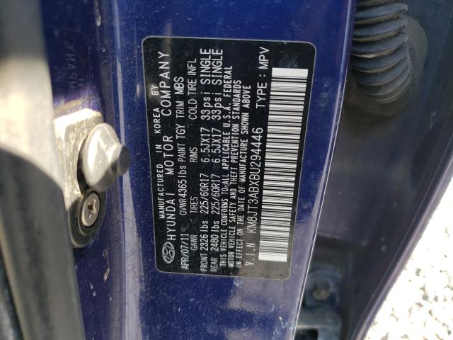 Photo 10 from auction – 2011 HYUNDAI TUCSON GL with VIN KM8JT3ABXBU294446