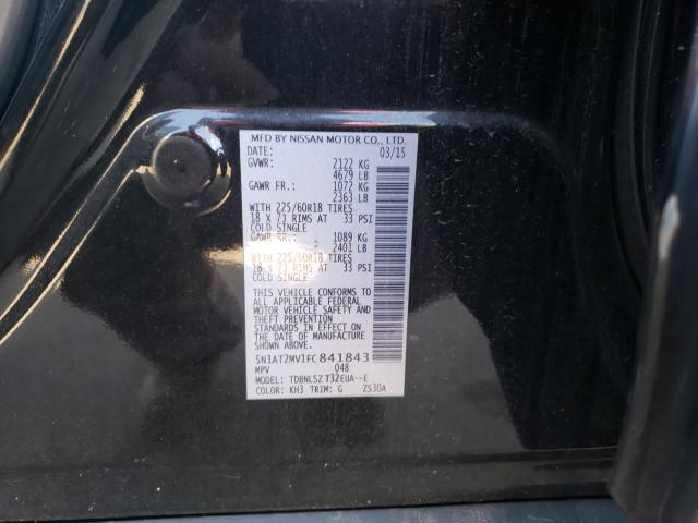 Photo 10 from auction – 2015 NISSAN ROGUE S with VIN 5N1AT2MV1FC841843
