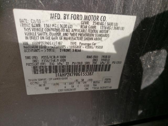 Photo 10 from auction – 2011 FORD TAURUS SHO with VIN 1FAHP2KT9BG155387