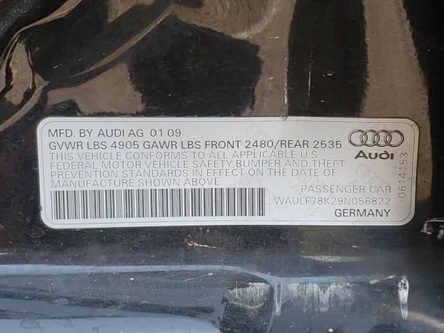 Photo 10 from auction – 2009 AUDI A4 2.0T QU with VIN WAULF78K29N056822