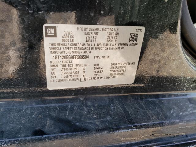 Photo 10 from auction – 2015 GMC SIERRA K25 with VIN 1GT120EG9FF569584