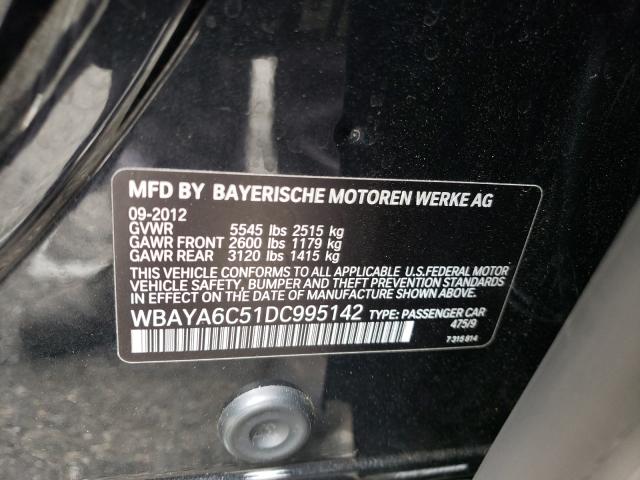 Photo 10 from auction – 2013 BMW 740 I with VIN WBAYA6C51DC995142