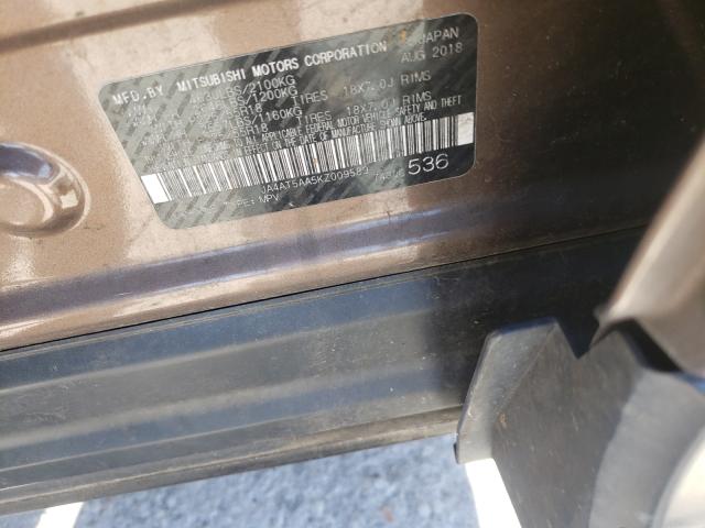 Photo 10 from auction – 2019 MITSUBISHI ECLIPSE CR with VIN JA4AT5AA5KZ009589