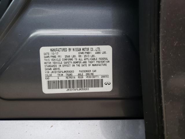 Photo 10 from auction – 2018 INFINITI Q50 LUXE with VIN JN1EV7AP4JM359263