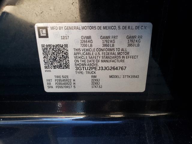 Photo 10 from auction – 2018 GMC SIERRA K15 with VIN 3GTU2PEJ3JG264767