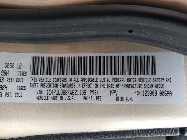 Photo 10 from auction – 2015 JEEP CHEROKEE L with VIN 1C4PJLDB8FW621159