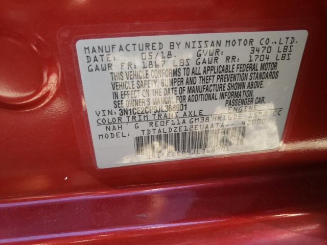 Photo 10 from auction – 2018 NISSAN VERSA NOTE with VIN 3N1CE2CP9JL368901