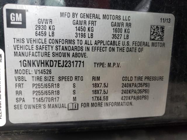 Photo 10 from auction – 2014 CHEVROLET TRAVERSE L with VIN 1GNKVHKD7EJ231771