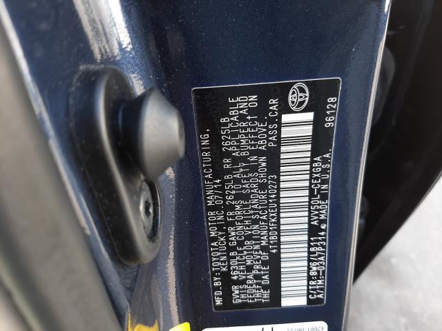 Photo 10 from auction – 2014 TOYOTA CAMRY HYBR with VIN 4T1BD1FKXEU140273