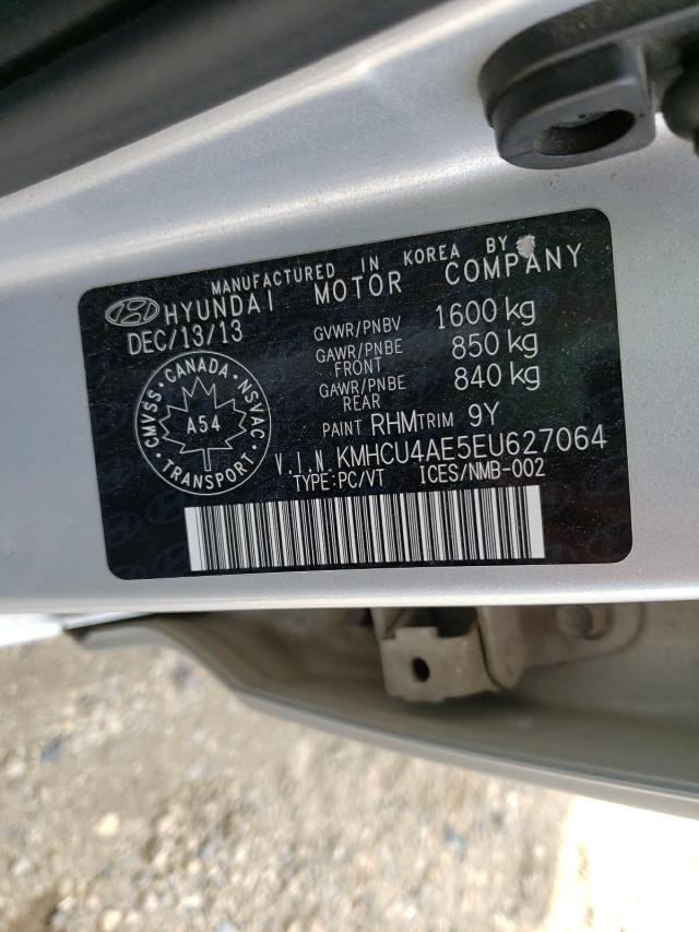 Photo 10 from auction – 2014 HYUNDAI ACCENT GLS with VIN KMHCU4AE5EU627064