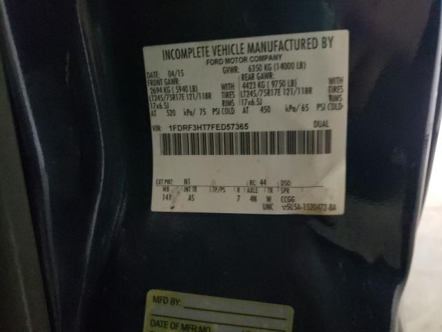 Photo 10 from auction – 2015 FORD F350 SUPER with VIN 1FDRF3HT7FED57365