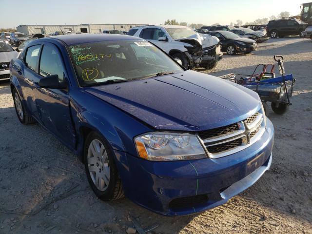 DODGE AVENGER SE 2014 with VIN 1C3CDZAB4EN160774 - Photo from auction