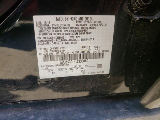 Photo 10 from auction – 2020 FORD ECOSPORT S with VIN MAJ6S3GL4LC338080