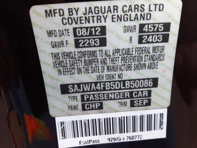 Photo 10 from auction – 2013 JAGUAR XK with VIN SAJWA4FB5DLB50086