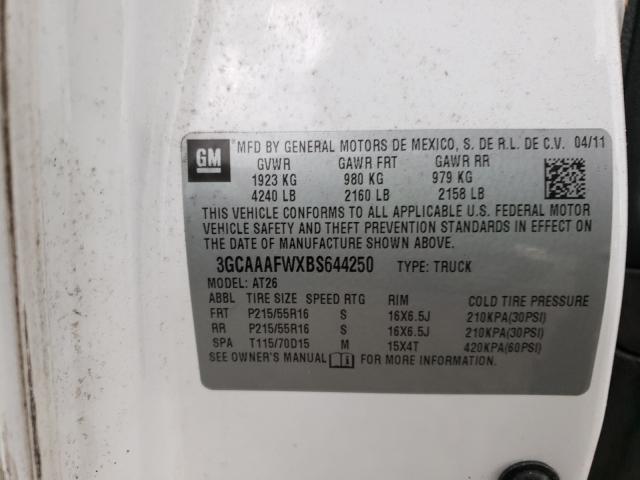 Photo 10 from auction – 2011 CHEVROLET HHR PANEL with VIN 3GCAAAFWXBS644250