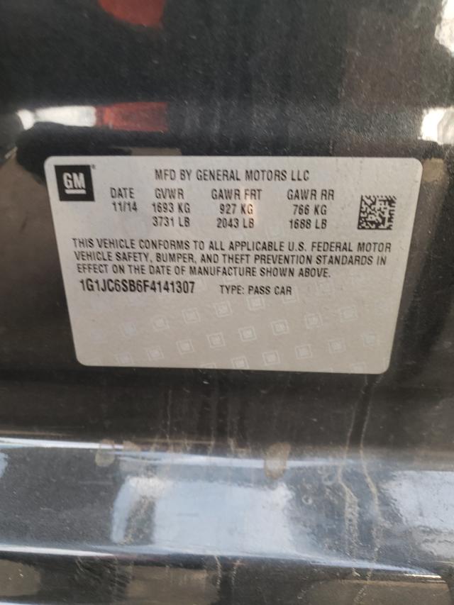 Photo 10 from auction – 2015 CHEVROLET SONIC LT with VIN 1G1JC6SB6F4141307