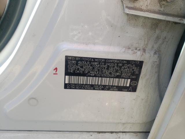 Photo 10 from auction – 2014 LEXUS IS 250 with VIN JTHBF1D21E5025457