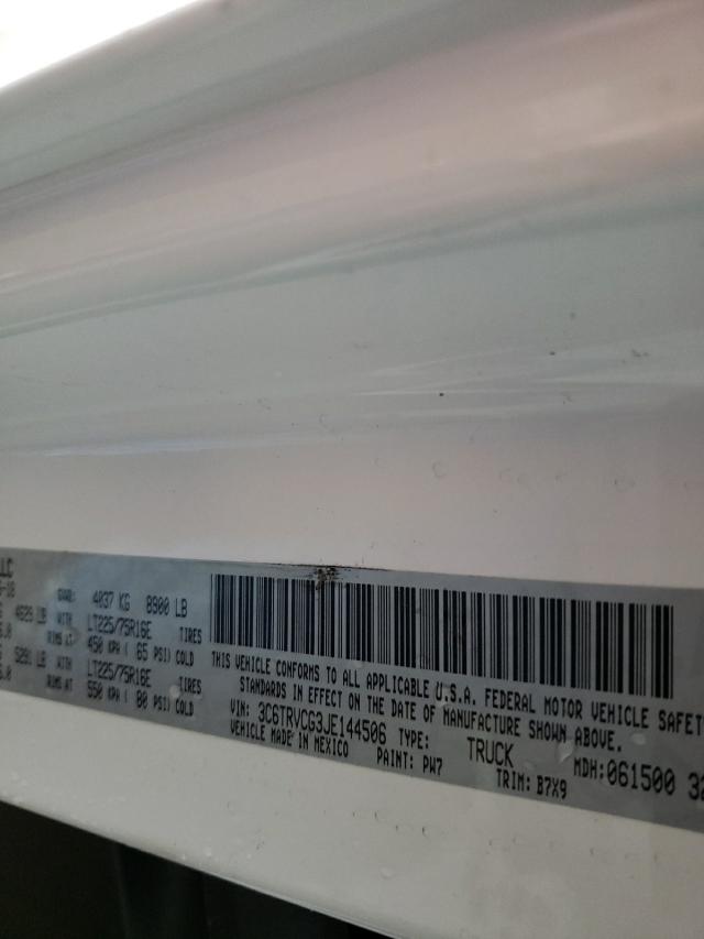 Photo 10 from auction – 2018 RAM PROMASTER with VIN 3C6TRVCG3JE144506