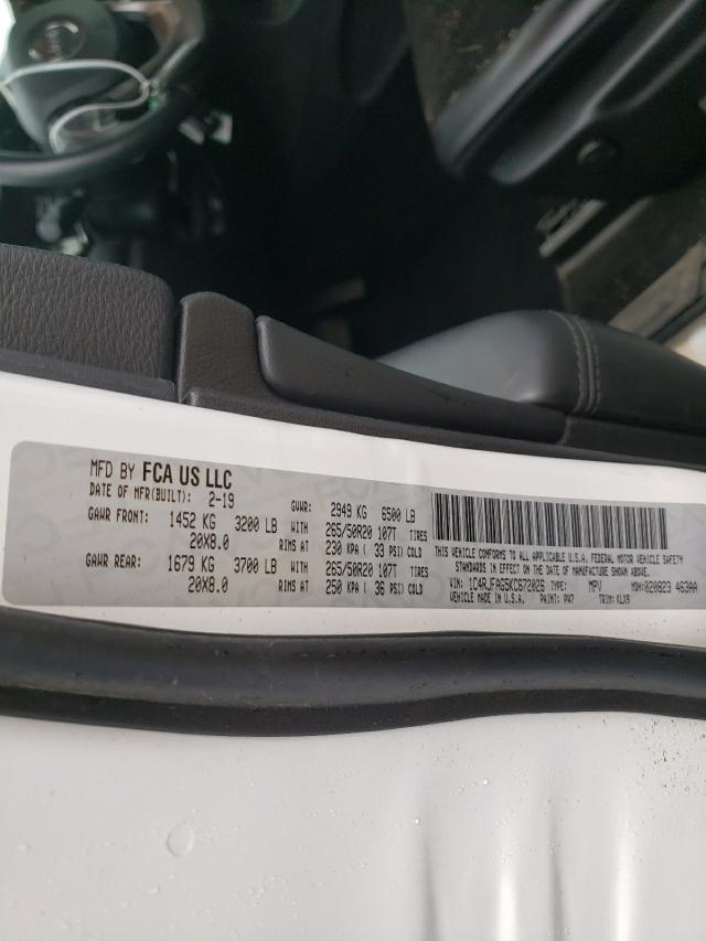 Photo 10 from auction – 2019 JEEP GRAND CHER with VIN 1C4RJFAG5KC672026