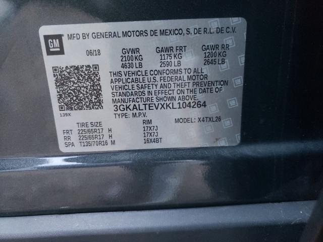 Photo 10 from auction – 2019 GMC TERRAIN SL with VIN 3GKALTEVXKL104264