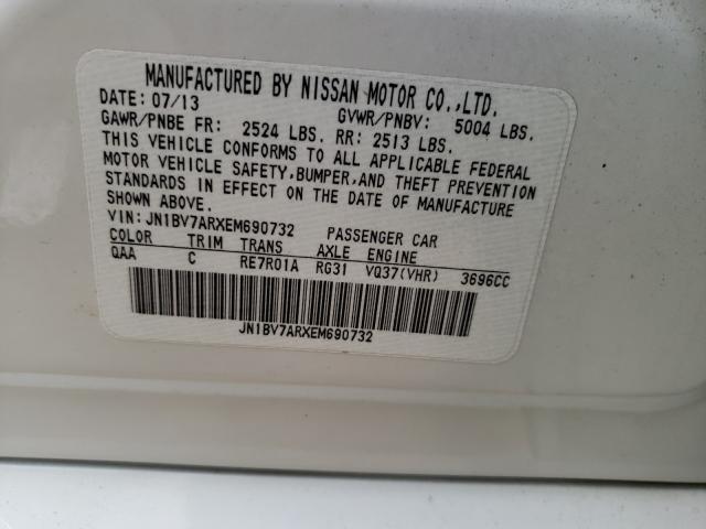 Photo 10 from auction – 2014 INFINITI Q50 BASE with VIN JN1BV7ARXEM690732