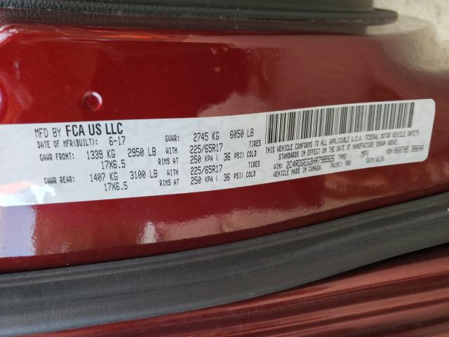 Photo 10 from auction – 2017 DODGE GRAND CARA with VIN 2C4RDGEG3HR798926