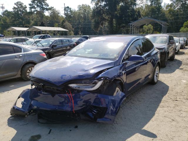 Photo 2 from auction – 2018 TESLA MODEL X with VIN 5YJXCDE25JF129555