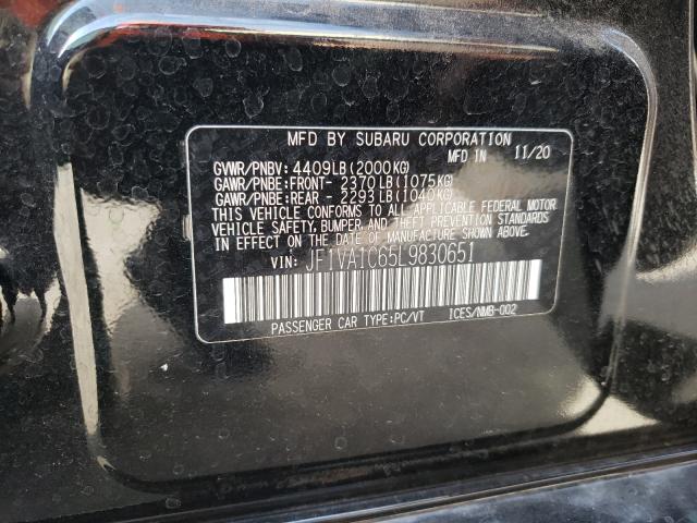 Photo 10 from auction – 2020 SUBARU WRX PREMIU with VIN JF1VA1C65L9830651
