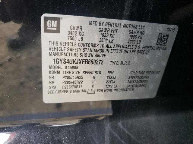 Photo 10 from auction – 2015 CADILLAC ESCALADE E with VIN 1GYS4UKJXFR680272